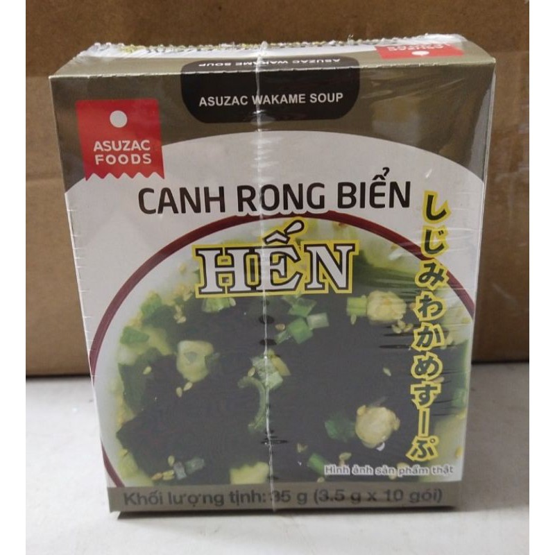 Canh rong biển hến hộp 10 gói