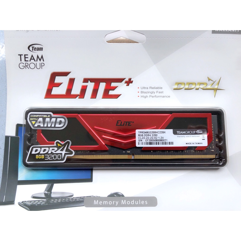 Ram TEAM GROUP Elite Plus 8GB Bus 3200 DDR4 Chuyên Dụng cho PC NEW BH 60T