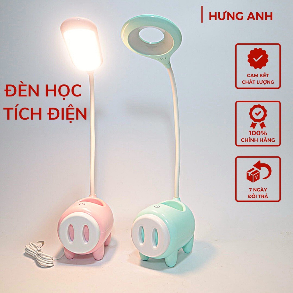 Đèn học để bàn tích điện 3 màu ánh sáng chống cận thị cho trẻ em, bóng led cảm ứng không tỏa nhiệt mã TGX - 788