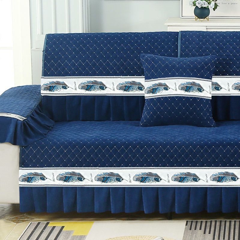 Bộ Vỏ Bọc Đệm Ghế Sofa Bốn Mùa Bằng Vải Chenille Chống Trượt Thông Dụng