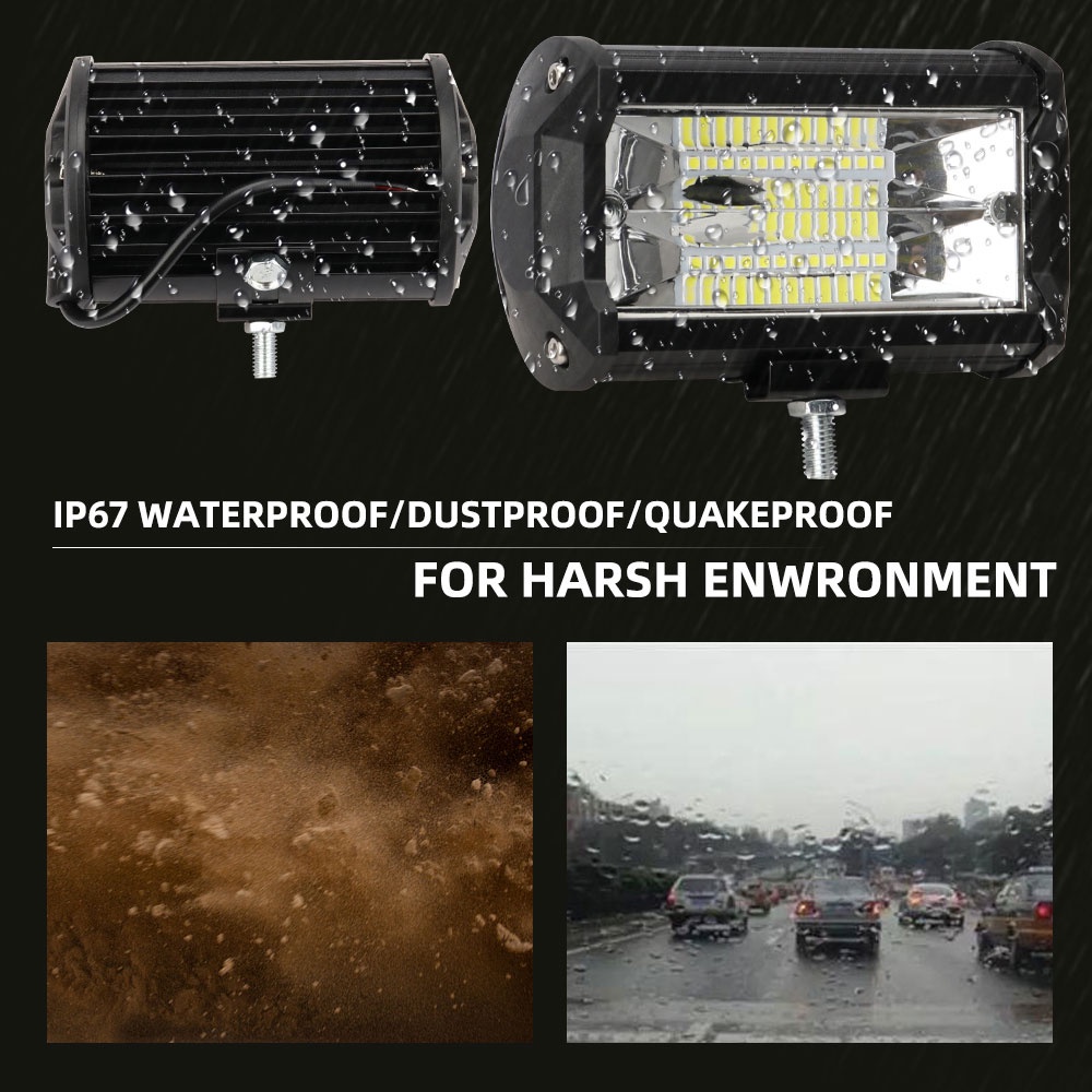 Thanh Đèn LED 48W Chuyên Dụng Cho Xe Hơi / Tàu Thuyền / Xe Tải SUV ATV