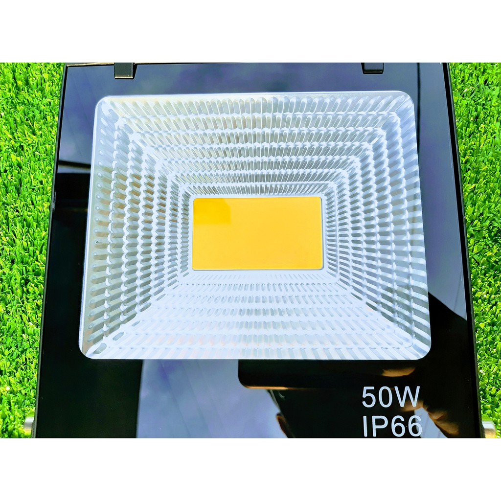 [Siêu Rẻ] Đèn Pha Led COB 50W Loại Dày Sáng Trắng/Vàng, Hàng Đủ Công Suất Chống Nước IP66