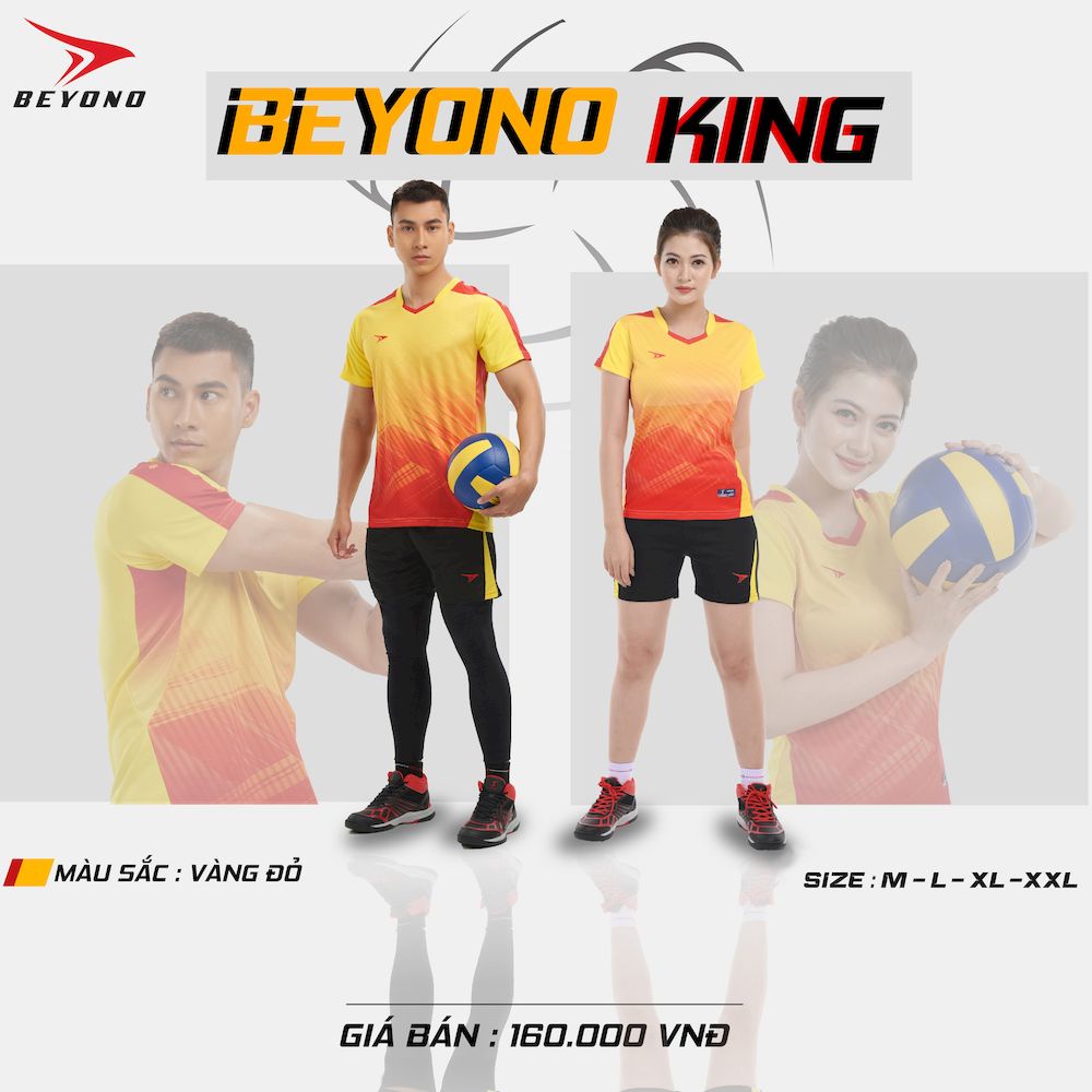 Quần áo bóng chuyền, Bộ đồ thể thao dành cho nam và nữ BEYONO KING - Dungcusport