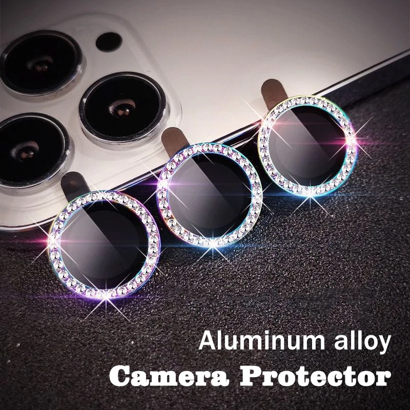 For iPhone 14  Pro Max Bộ 3 dán bảo vệ camera nhũ titan iPhone 14 13 pro max 11, 11 Pro, 11 Pro Max ,12mini, 12, 12 Pro 12 Pro Max siêu nổi bật