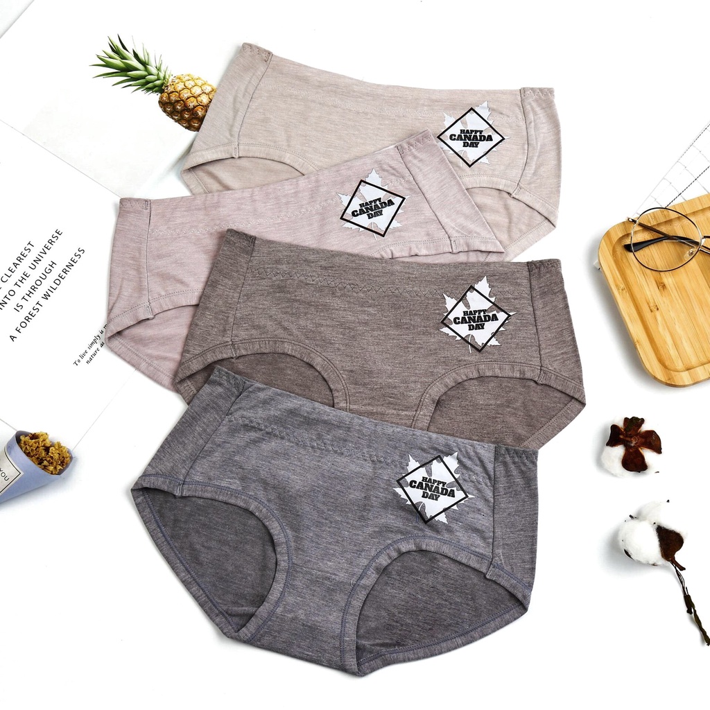 Quần Lót Nữ Cotton Trơn Cao Cấp Kháng Khuẩn Cạp Cao Mềm Mại PINK STORE QL999