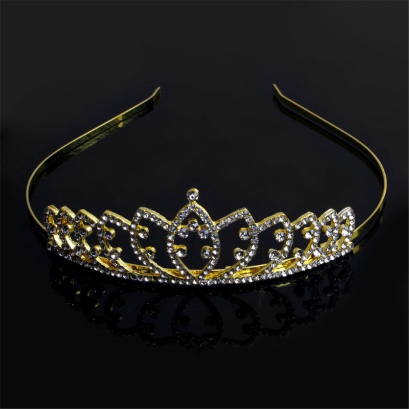 Vương Miện Đội Đầu Đính Đá Pha Lê Lấp Lánh Sang Trọng Cho Cô Dâu