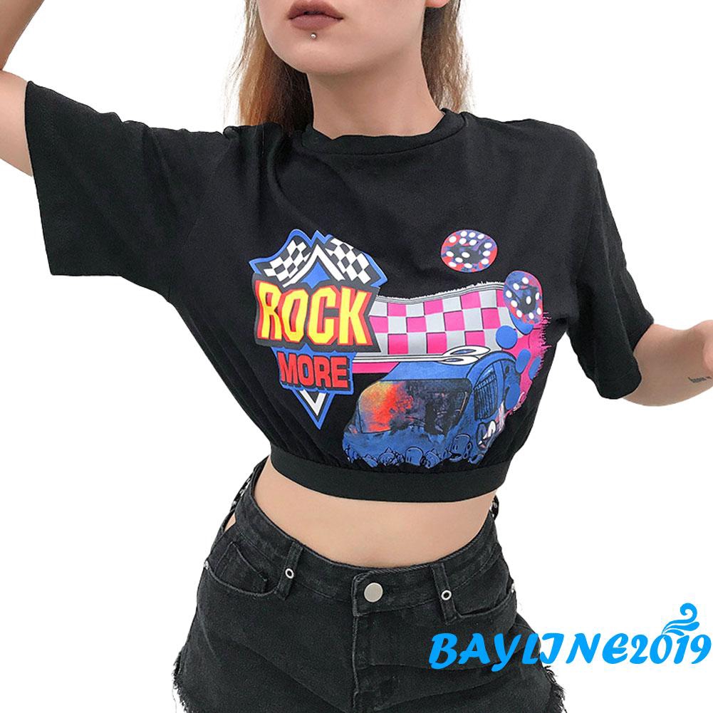 Áo Thun In Hình Xe Hơi Hoạt Hình Cá Tính Dành Cho Nữ