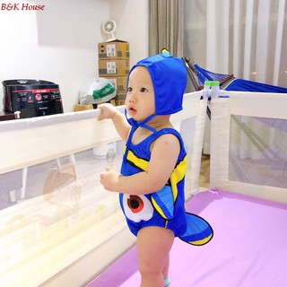 Đồ Bơi Baby Liền Mảnh + Nón Cá Nemo