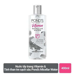 NƯỚC TẨY TRANG POND'S SẠCH SÂU VITAMIN VÀ THAN HOẠT TÍNH