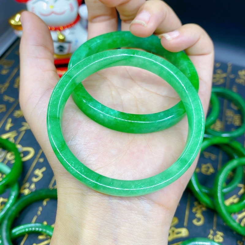 Vòng ngoc sơn thuỷ size 55-62 ☯ Hợp Ngũ Mệnh ☯ Hộ Thân, Bình An, Tài Lộc, May Mắn, Sức Khoẻ