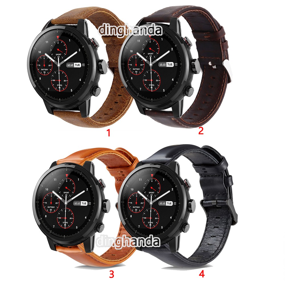 Dây da cho đồng hồ thông minh Huami Amazfit Stratos 2