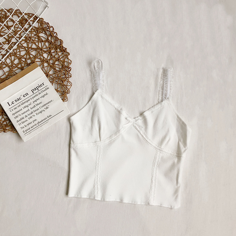 Áo ren cổ V dáng ngắn thiết kế quyến rũ trẻ trung hợp thời trang | BigBuy360 - bigbuy360.vn