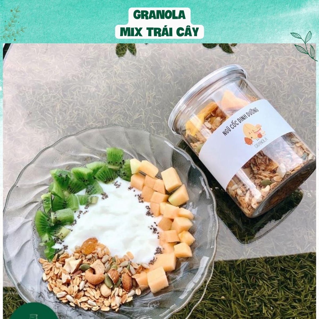 Granola trái cây không đường - Ngũ cốc trái cây ăn kiêng, giảm cân, ăn vặt healthy by Tiệm nhà Mơ