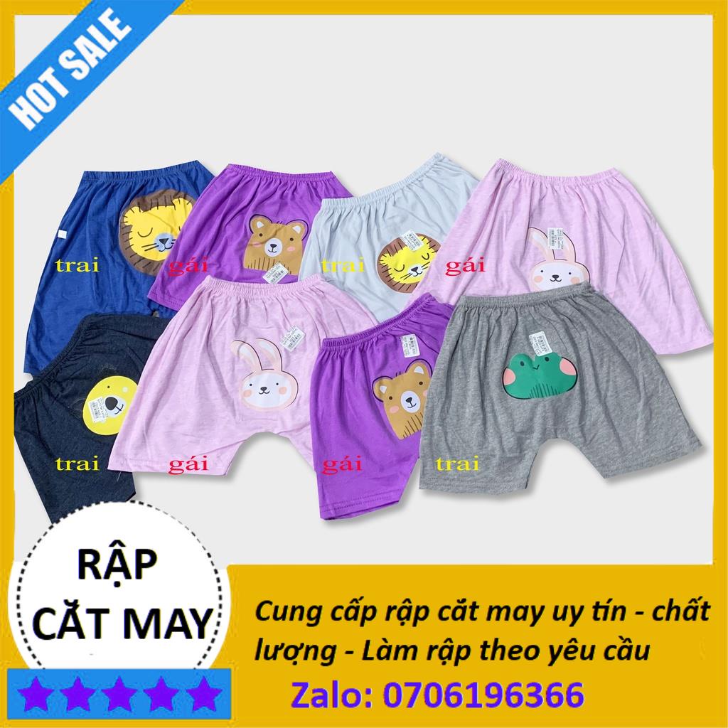 Rập giấy cắt may -  Rập quần đùi bé trai và quần đùi bé gái cho bé size từ 1 - 10 tuổi - Rập TrangVy
