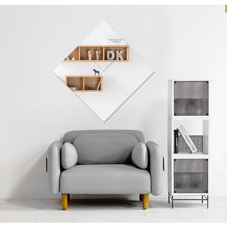 Gương dán tường 30x30cm bền đẹp cao cấp 2023 phủ lớp bề mặt chống xước, gương soi toàn thân