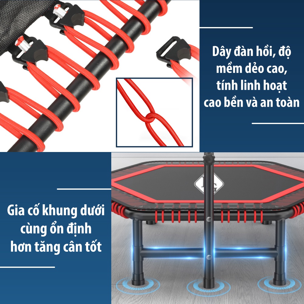 CHAIR19 - Đệm nhún lò xo cao cấp Trampoline 50inch Màu giao ngẫu nhiên