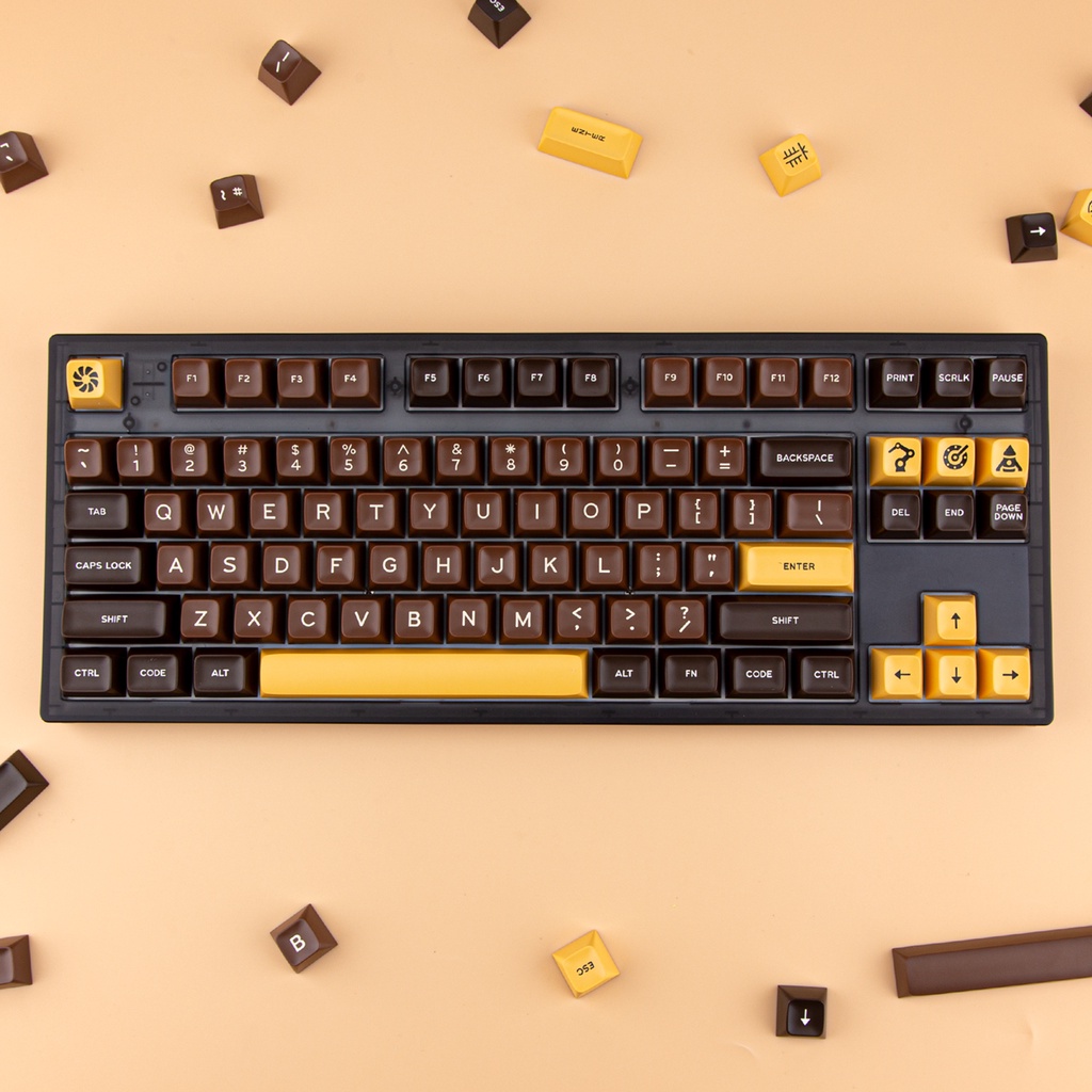 Aifei SA Profile Double Shot ABS Keycaps 172 Phím Bộ bàn phím cơ bố trí ANSI & ISO cho Cherry MX Switch