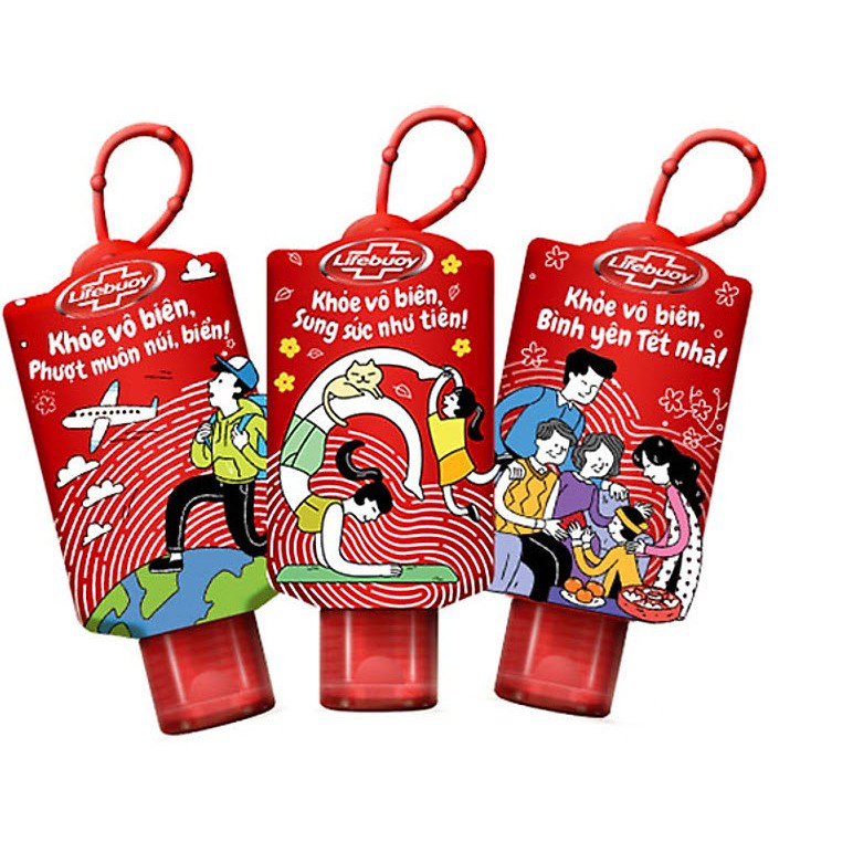 3 Gel Diệt Khuẩn Lifebuoy Bảo Vệ Vượt Trội 10-50ml+FREE Vỏ Bọc SIÊU NGẦU (Giao mẫu ngẫu nhiên)