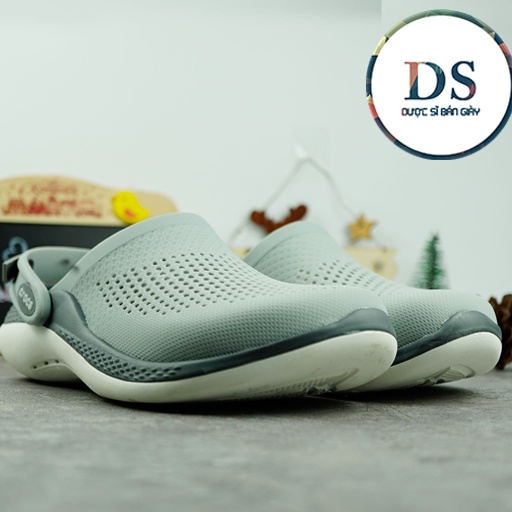 Dép Cross Literide 360 Nam Nữ màu Xám , Hàng loại 1 full tag, full box hãng