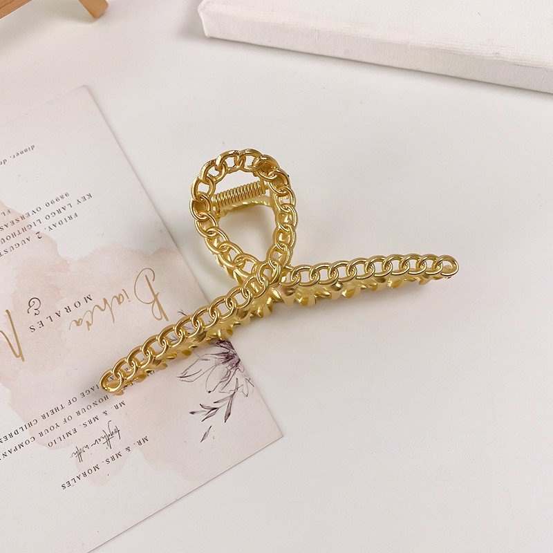 Kẹp tóc càng cua Hàn Quốc nữ đẹp hottrend kim loại cỡ size lớn iLita cặp búi tóc dễ thương cào 10 răng, 14 răng