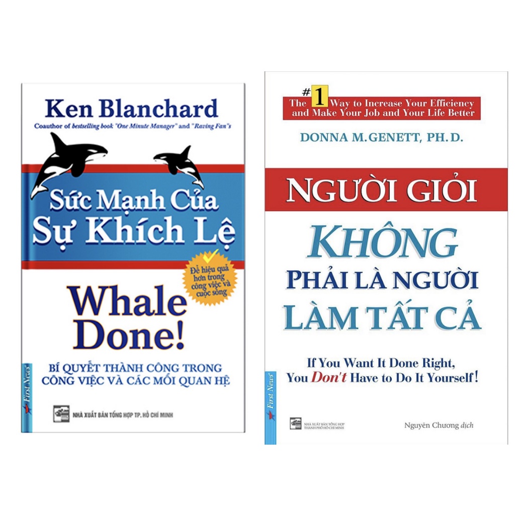 Sách - Combo Người Giỏi Không Phải Là Người Làm Tất Cả  + Sức Mạnh Của Sự Khích Lệ- First News