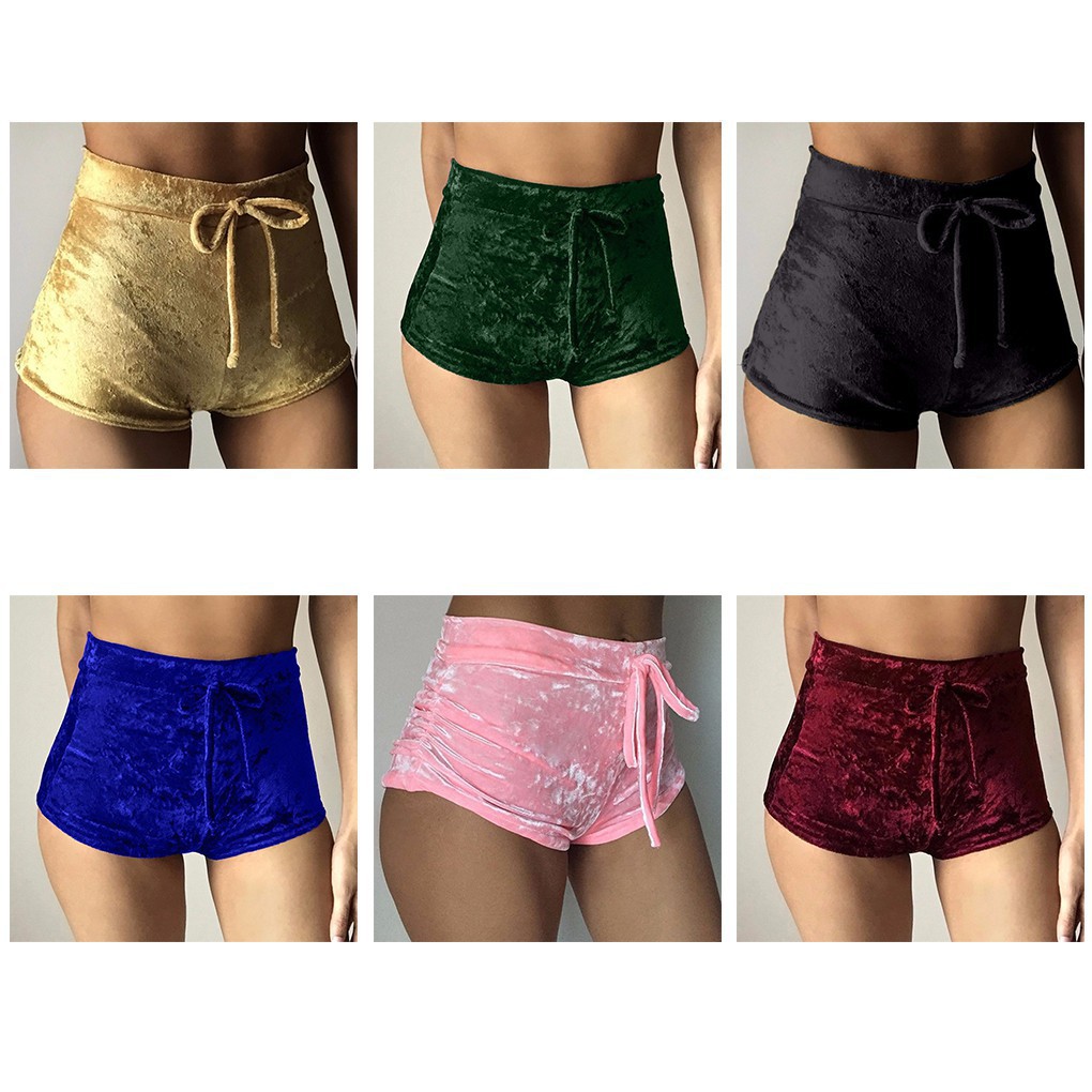 Quần short dáng ôm eo cao thời trang nữ