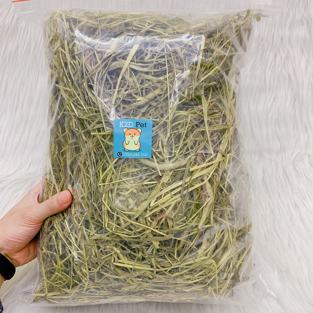 Cỏ Timothy cho Guinea Pig (bọ ú, chuột lang), thỏ, sóc bắc Mỹ, Chinchilla (500g)