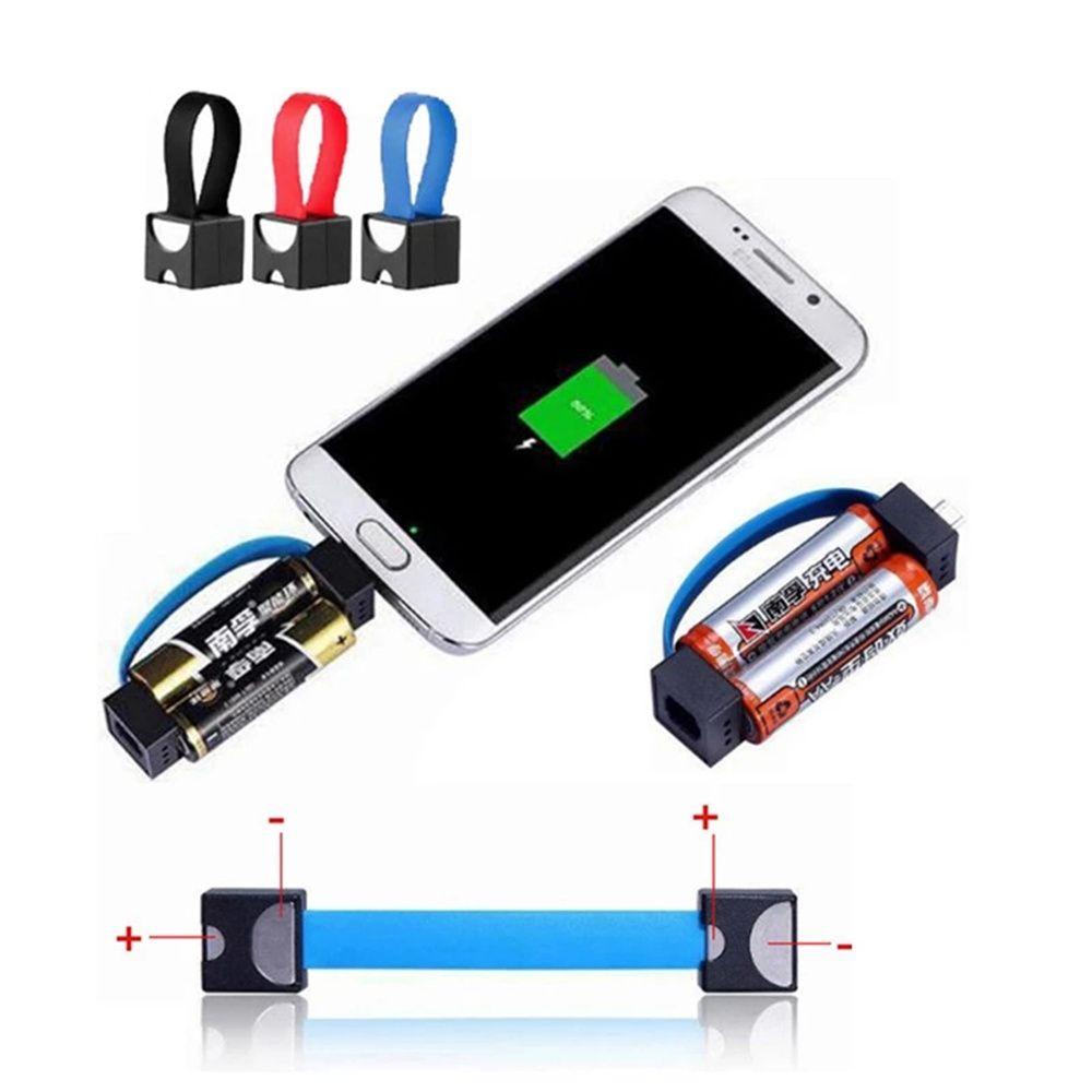 Dây Cáp Sạc Pin AA Khẩn Cấp Siêu Bền Hiệu GLENES Dành Cho Điện Thoại