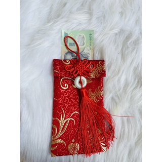Bao lì xì gấm đỏ may mắn
