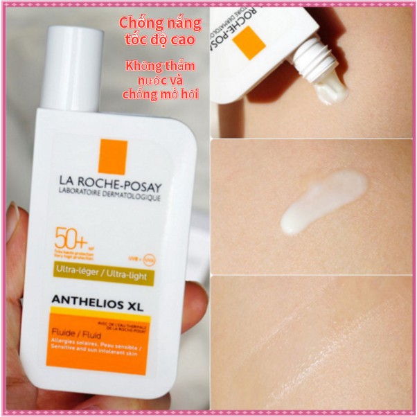 🌸La Roche Posay Anthelios  anthelios   Invisible Fluid SPF 50+ Kem Chống Nắng La Roche Posay dành cho da nhạy cảm 50ml | BigBuy360 - bigbuy360.vn