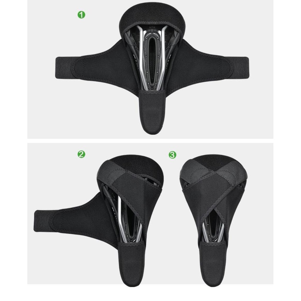 [Fulfilled by Shopee] Vỏ bọc yên xe đạp RockBros bằng silicon dày dặn chất lượng cao