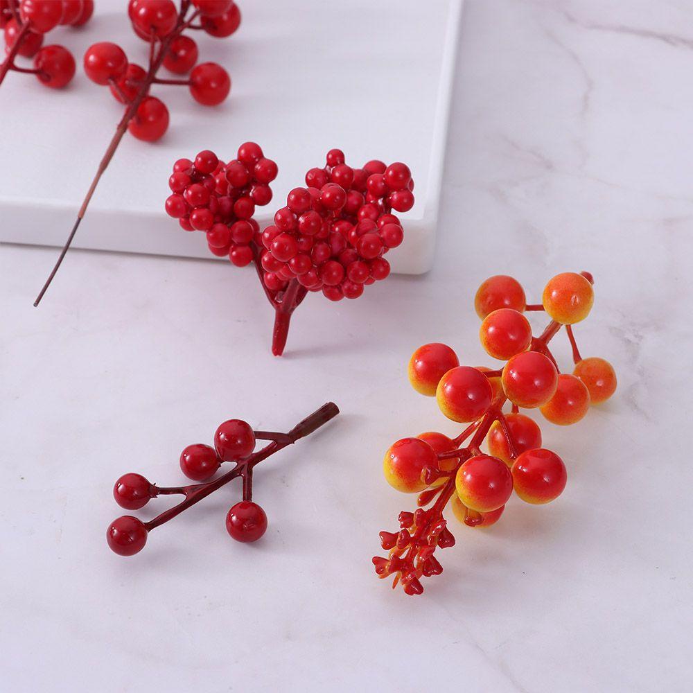 Cành Cây Thông Đỏ / Quả Thông / Quả Thông Nhân Tạo Trang Trí Giáng Sinh DIY