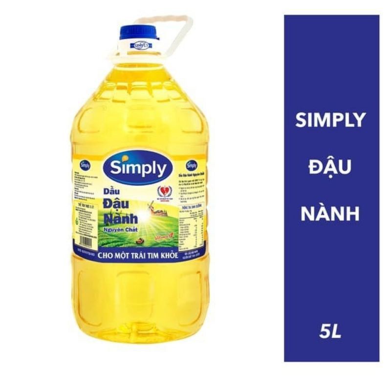dầu ăn simply đậu nành 5l