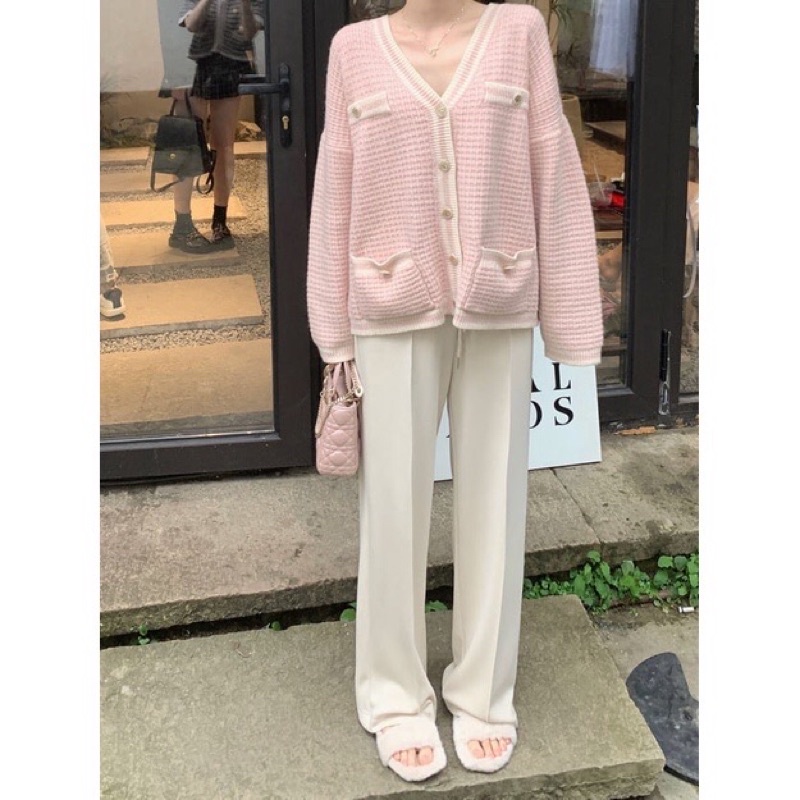 ÁO CARDIGAN LEN NỔI GÂN CÚC TIỂU THƯ