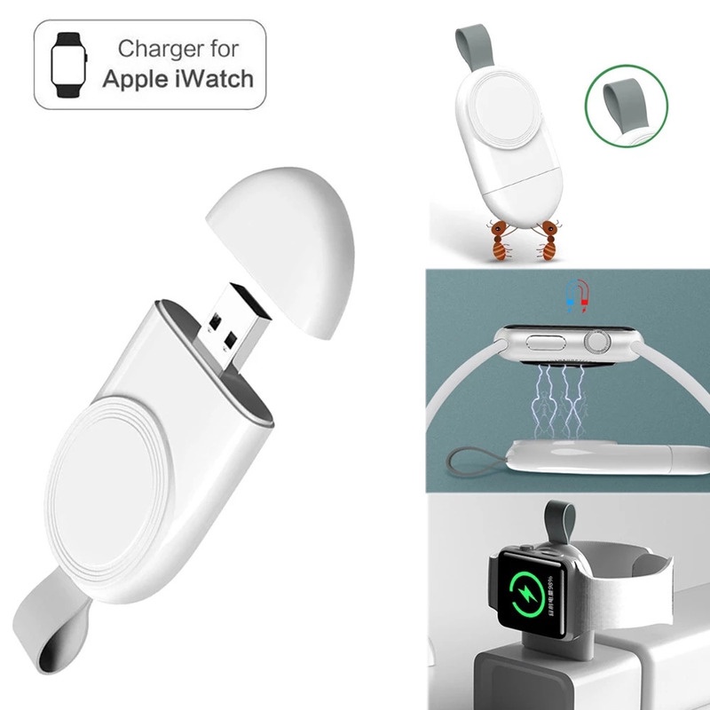 Bộ Sạc Nhanh Không Dây USB C Di Động Cho IWatch 7 6 SE 5 4 / Mini 2W