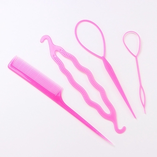 Sét phụ kiện làm tóc đa năng(4 món)
