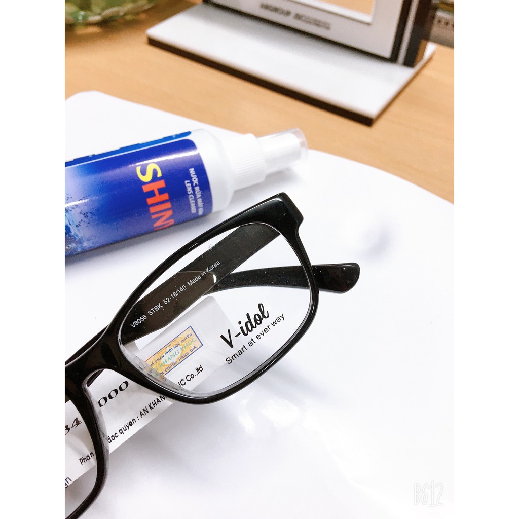 Gọng kính V Idol V8056SBK màu đen- gọng kính nhựa chính hãng Hàn Quốc- tặng hộp