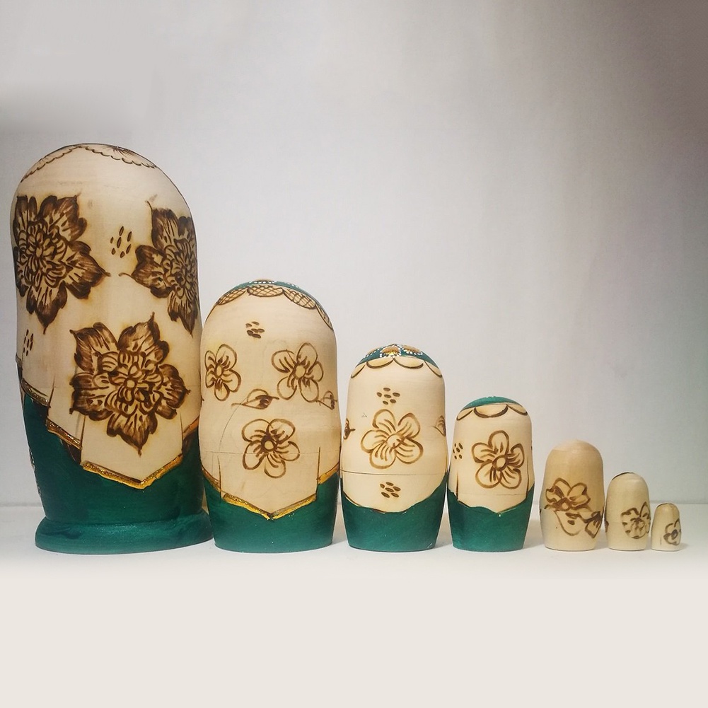 Bộ 7 Búp Bê Nga Matryoshka Bằng Gỗ Cho Bé