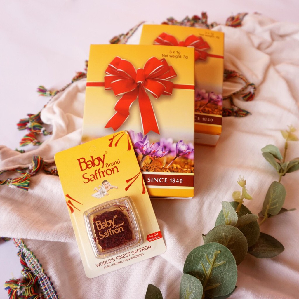 BABY SAFRON - NHUỴ HOA NGHỆ TÂY ẤN ĐỘ CHÍNH HÃNG HỘP 1 GRAM | BigBuy360 - bigbuy360.vn