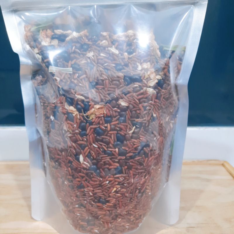 Trà gạo lứt giảm cân Dakfoodfamily, gạo lứt đậu đen đậu đỏ hoa nhài lá dứa