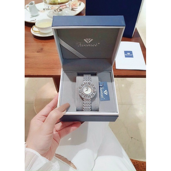 Đồng hồ nữ FUNMEI chính hãng máy Nhật Miyota đính đá swarovski chắc chắn full box thẻ bảo hành 12 tháng