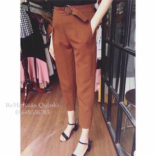 Quần baggy vải