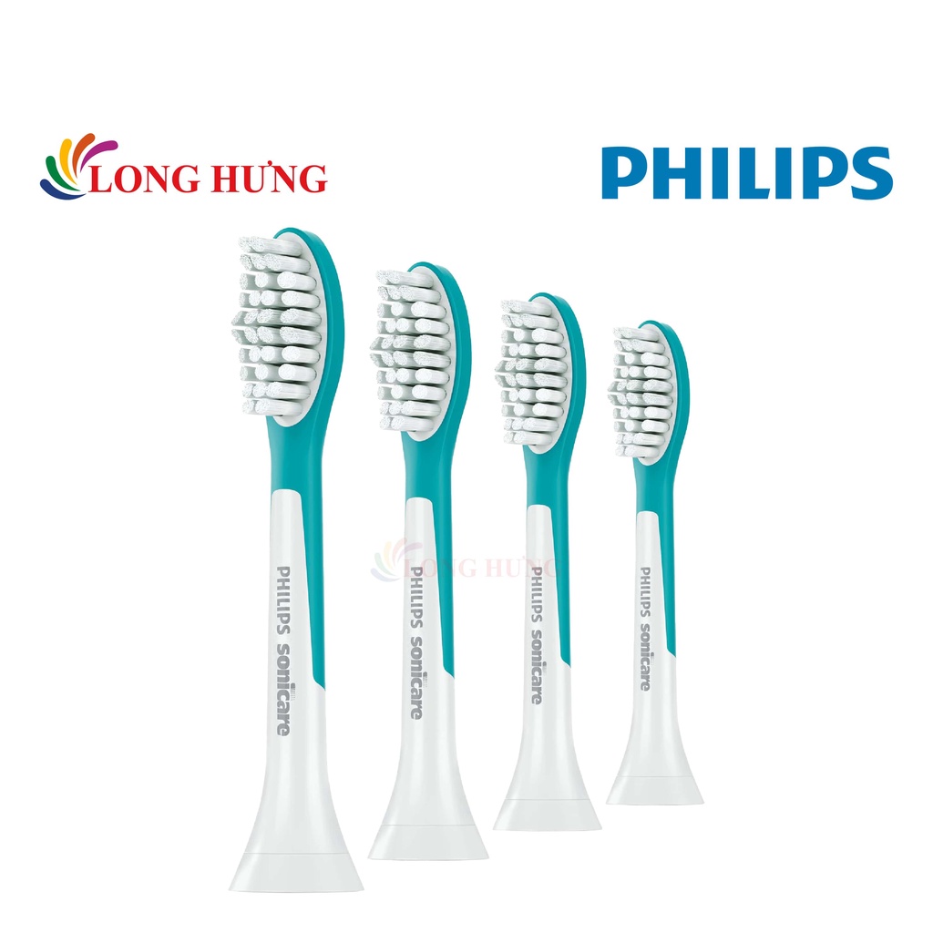 Đầu bàn chải thay thế bàn chải điện trẻ em Philips Sonicare For Kids 7+ HX6044/33 (Set 4 cái) - Hàng nhập khẩu