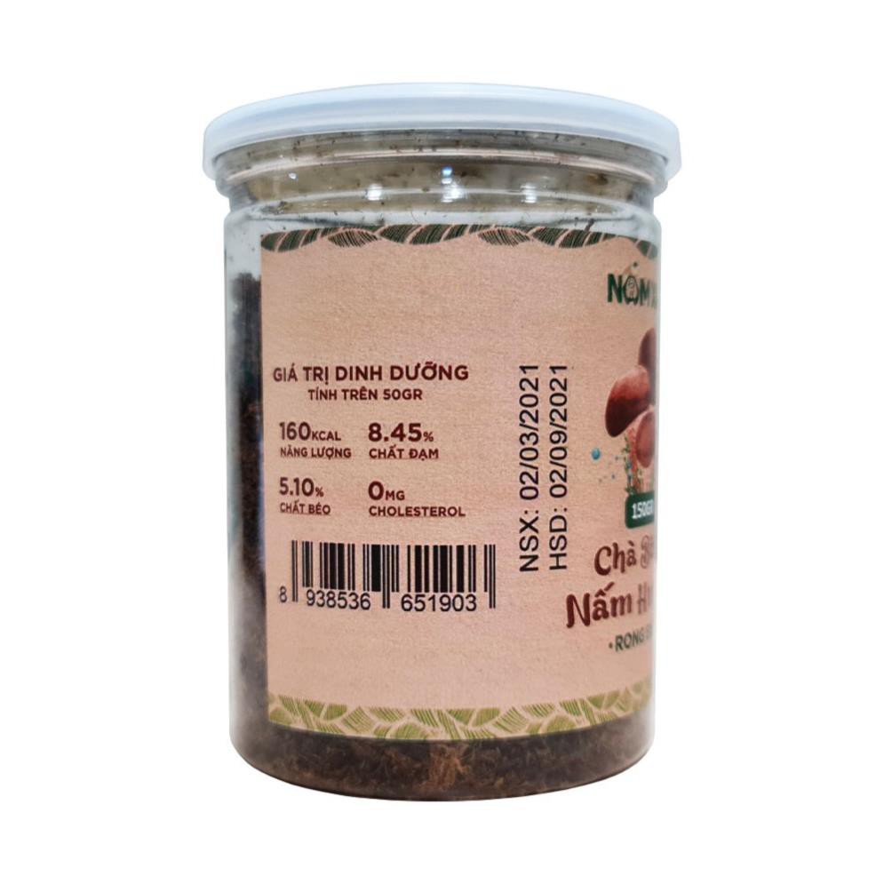 Chà Bông Nấm Hương Rong Biển Thuần Chay (Hũ 150gr) - Helifood