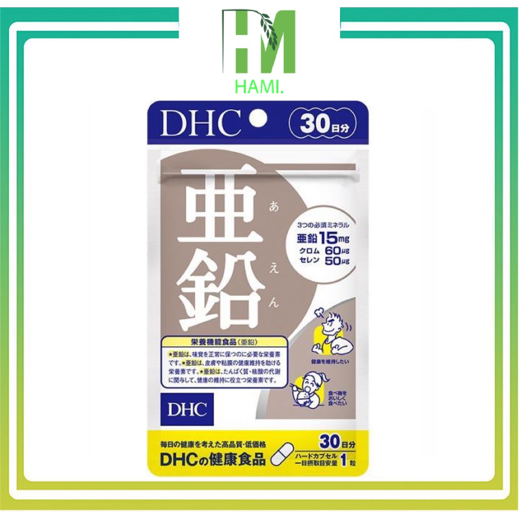 Viên uống bổ sung Kẽm Zinc DHC Nhật 30v/30 ngày