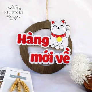 Bảng gỗ decor trang trí hàng mới về treo shop