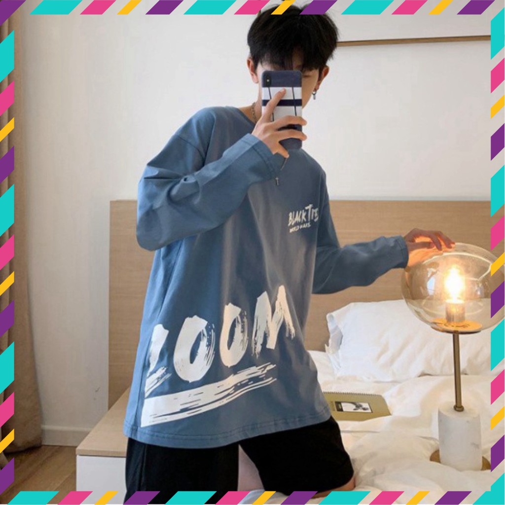 Áo Thun Dài Tay Boom Siêu Hot🍁 Unisex nam nữ đều mặc được