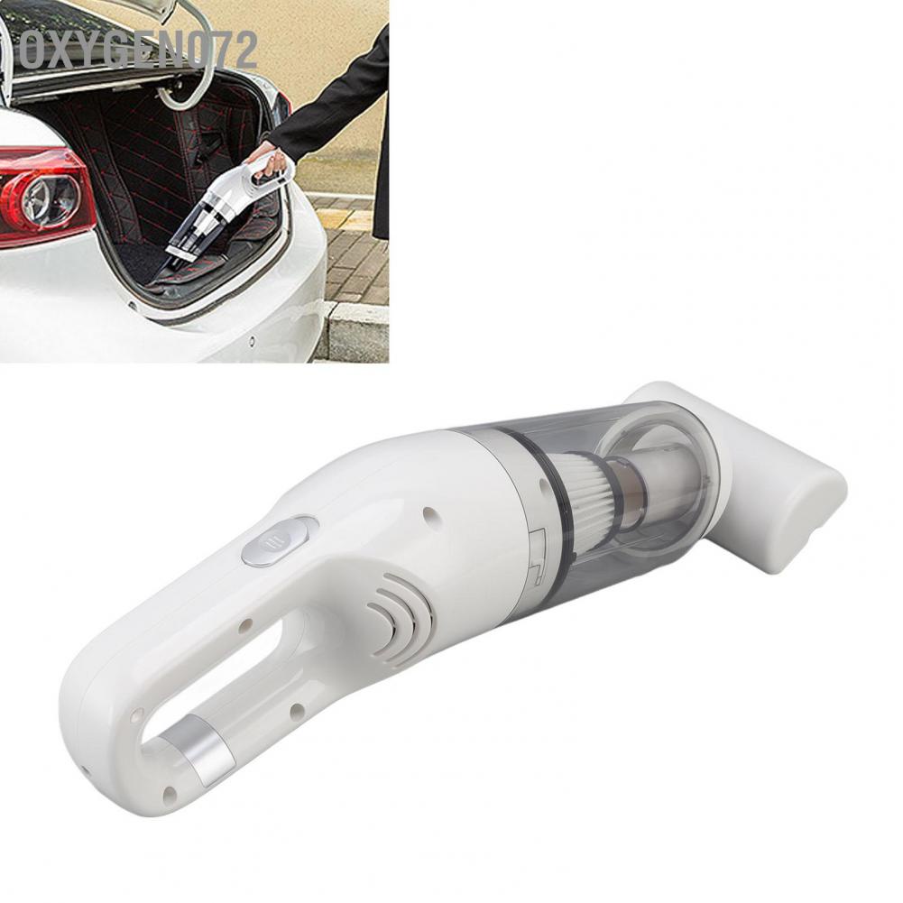 Máy hút bụi không dây cầm tay công suất 120W, cho sàn nhà/ô tô mẫu mới 2022 với bộ lọc có thể tháo rời màu trắng
