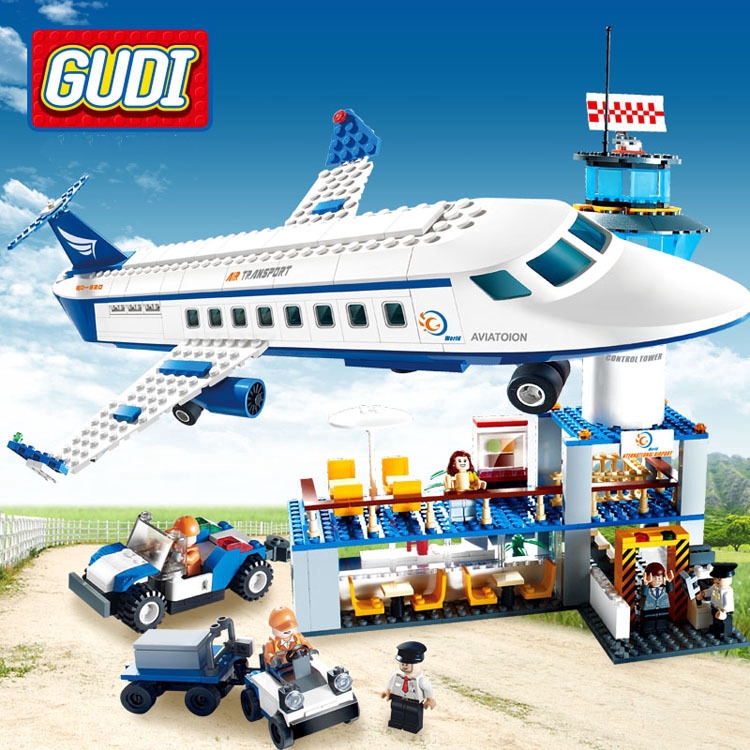 Bộ Đồ Chơi Lego Xếp Hình Sân Bay 652 Chi Tiết Cho Bé