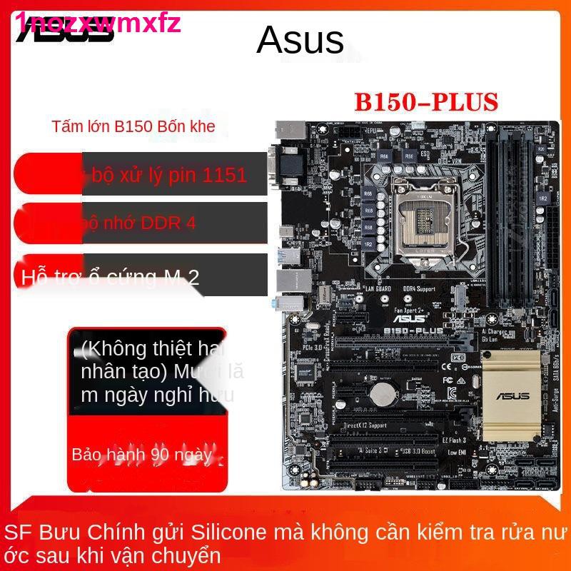 mainboard bo mạch chủASUS B150-PLUS-K ET H110M 6 CPU 1151 chân thế hệ thứ 7 Bộ nhớ DDR4 M.2 trạng thái rắn